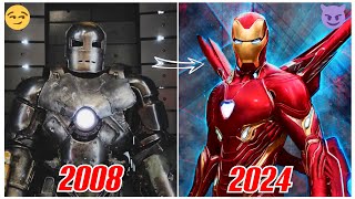 Iron Man Evolution In Movies 20082024  Mr Evolution 20  4k Evolution [upl. by Alban]