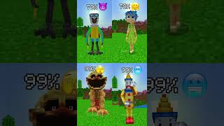 INSIDE OUT 2 vs POPPY PLAYIME vs TADC vs INDIGO PARK in MINECRAFT minecraft insideout [upl. by Frasco]