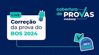 Live de Correção  Prova de Residência Médica do BOS  Cobertura de Provas Medway [upl. by Ennayr64]