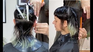 How to cut a Modern Mullet Haircut for women  Creative Short haircut  Cutting Tips amp Techniques [upl. by Aokek]