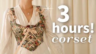 DIY Romantic Cottagecore Corset Sewing Tutorial PDF patternsOJCO0001 [upl. by Taft]