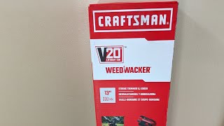 Craftsman Electric V20 WeedWacker Product Review [upl. by Ailaht]