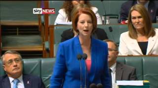 Julia Gillard Accuses Tony Abbott Of Sexism [upl. by Eelir]