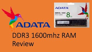 ADATA 8GB DDR3 RAM Review  life n me  ifti adata pc ddr3 ram [upl. by Stephen]