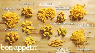 How to Make 29 Handmade Pasta Shapes With 4 Types of Dough  Handcrafted  Bon Appétit [upl. by Suzie932]