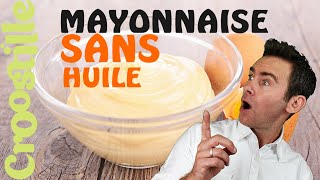 Mayonnaise SANS HUILE rapide [upl. by Anrym577]