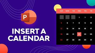 Customize amp Insert a PowerPoint Calendar [upl. by Resor]