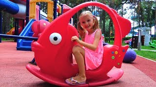 Outdoor Playground for kids Funny Baby Playing Family Fun Play Area Entertainment for children [upl. by Bille585]