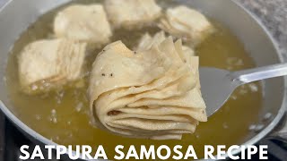 Satpura Samosa Recipe  Japani Samosa  Amitsari Satpura Samosa By Bhargain Ka Chef  Samosa Recipe [upl. by Oiratnom]