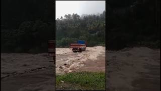 Driving in a FLOODED Road WATCH THIS before you get stuck 😱ytshorts vehicles viralshorts [upl. by Notkcorb]