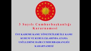 Görevde Yükselme ve Unvan Değişikliği Sınavı 2021  3 Sayılı Cumhurbaşkanlığı Kararnamesi [upl. by Destinee]