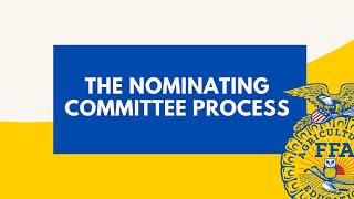 The Nominating Committee Process [upl. by Enirhtak968]