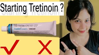 Starting Tretinoin  WHAT TO USE amp AVOID [upl. by Morty]