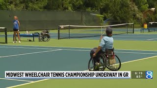 Midwest Wheelchair Tennis Championship underway in GR [upl. by Shamus]