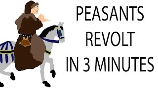 Peasants Revolt  3 Minute History [upl. by Rihana809]