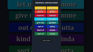 Informal Contractions [upl. by Terence305]