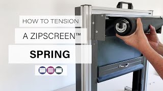 How to Tension a Zipscreen™ Spring  Betta Blinds and Awnings [upl. by Ariaec]