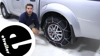 etrailer  Konig SelfTensioning Snow Tire Chains Review [upl. by Young]