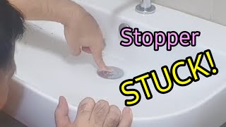 Sink Stopper Stuck super easy fix DIY Savings150 [upl. by Egas580]