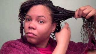 How To Wash quotNatural Hairquot In MicroSingle Braids [upl. by Katherin272]