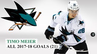 Timo Meier 28 All 21 Goals of the 201718 NHL Season [upl. by Malas950]