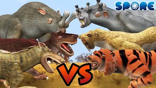 Prehistoric Beast Battle S1  SPORE [upl. by Archer210]