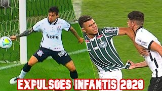 EXPULSÕES INFANTIS E BIZARRAS DO FUTEBOL BRASILEIRO 2020 [upl. by Oler324]