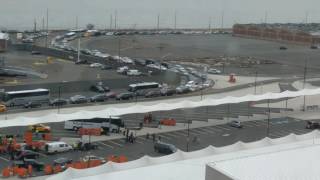 Long lines to Cape Liberty Bayonne NJ Cruise Port to board the ship Anthem of the Seas [upl. by Sivart]