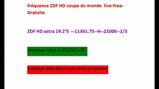 fréquence ZDF HD coupe du monde live free Gratuite [upl. by Renrag592]