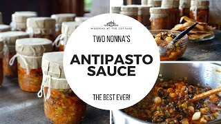 How to make HOMEMADE ANTIPASTO SAUCE  Home Canning Special [upl. by Warford]