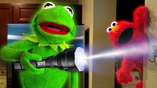 Kermit the Frog and Elmo play Hide and Seek [upl. by Tlok320]