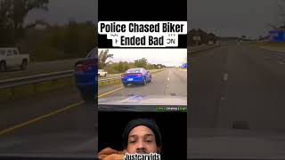 Police Chased Biker Ended Bad dodge biker police [upl. by Innavoig]