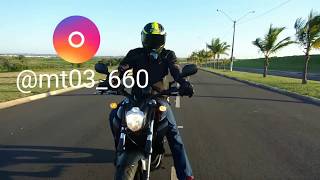 Yamaha MT03 660 sem escape so cano direto [upl. by Pas]