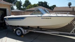 Evinrude 115 hp on a 1978 18 ft Marquis Bowrider [upl. by Kantor]