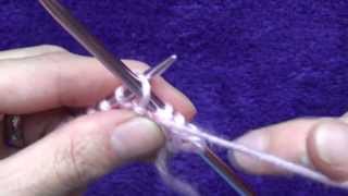 How to Knit Doing the Purl Stitch [upl. by Ettenyar]