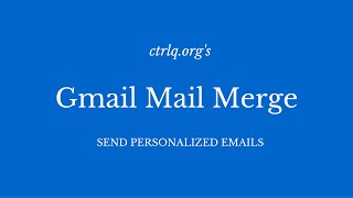 Mail Merge for Gmail with Attachments [upl. by Ulrikaumeko]