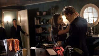 TVD 2x18  Damon walks in on Elena and Stefan kissing  Delena Scenes HD [upl. by Aihsatan501]