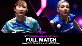 FULL MATCH  Bernadette SZOCS vs Hina HAYATA  WS QF  WTTFrankfurt 2023 [upl. by Brittnee]