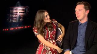 The Imitation Game  Keira Knightley and Benedict Cumberbatch Interview [upl. by Adlig859]