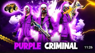 Purple Criminal Is Back😱 OP Gameplay  Light Fest  Garena Free Fire [upl. by Nannerb516]