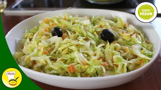 Dieser Krautsalat ist so lecker  Ihr müsst ihn probieren Partysalat Hot dog Salat Canans Rezepte [upl. by Litsyrk]