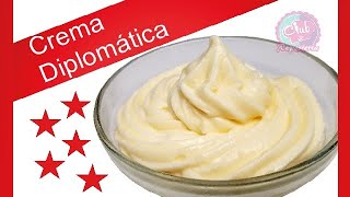 Crema Diplomática  La Combinación Perfecta de Crema Pastelera y Crema Chantilly│Club de Reposteria [upl. by Thera]