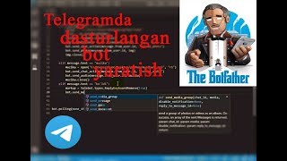 Telegramda dasturlangan bot yaratish Python pyTelegramBotAPI kutubxonasi [upl. by Elimay700]