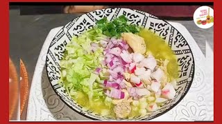 Pozole Verde De Pollo delicioso y nutritivo [upl. by Tyne]