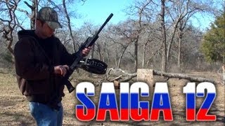 Saiga 12 shotgun 30 round drum Alliance Armament 12 gauge [upl. by Eyr988]