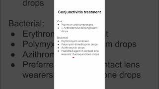 Conjunctivitis treatment [upl. by Catton]