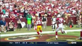 Rex Grossman Throws a 18 Yard TD Pass to Santana Moss on 4th Down 9182011 [upl. by Chrisoula161]