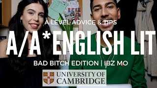 AA ENGLISH LITERATURE A LEVEL ADVICE amp TIPS BAD BCH EDITION  IBZ MO [upl. by Elladine662]