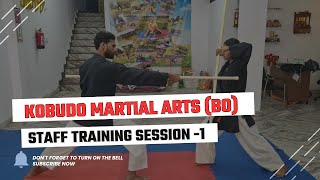 Kobudo Martial Arts Bo Staff Training Session 1 MartialArts KobudoBoDemonstration [upl. by Nirrep]