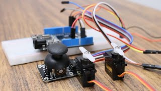 Multiple Servo Motor Control with Joystick and Arduino [upl. by Kciredes592]